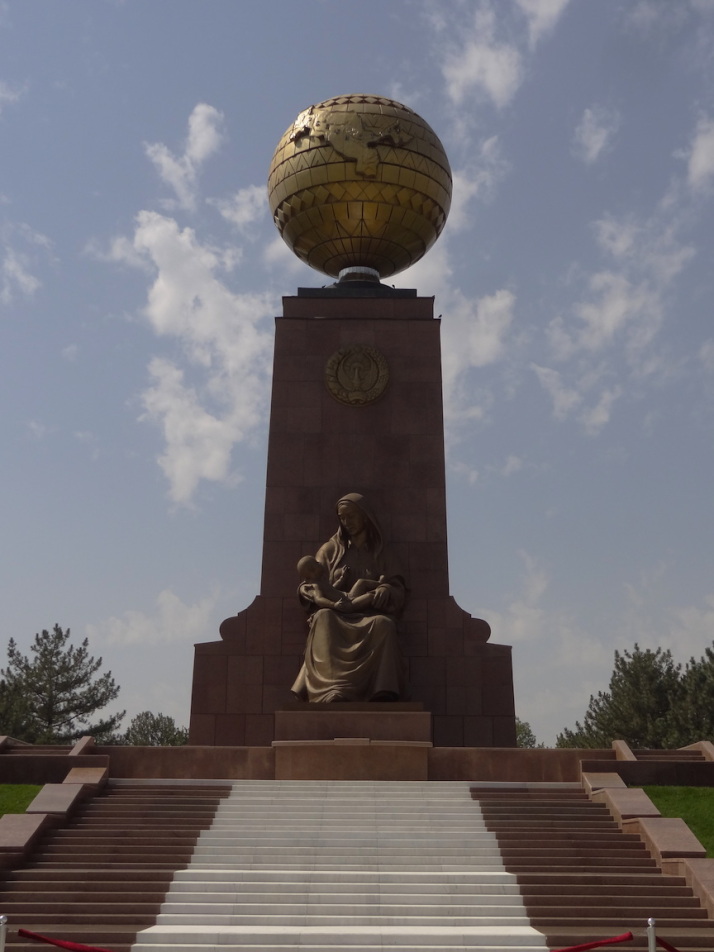 Tashkent's Crying Mother statue in remembrance of the Uzbek soldiers that fought in World War II