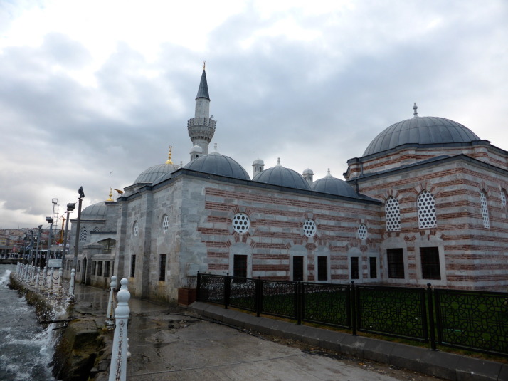 Şemsi Paşa Camii, a cute little mosque right on the Bosphorus shoreline with its single minaret