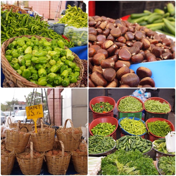 Fresh produce at Inebolu Market