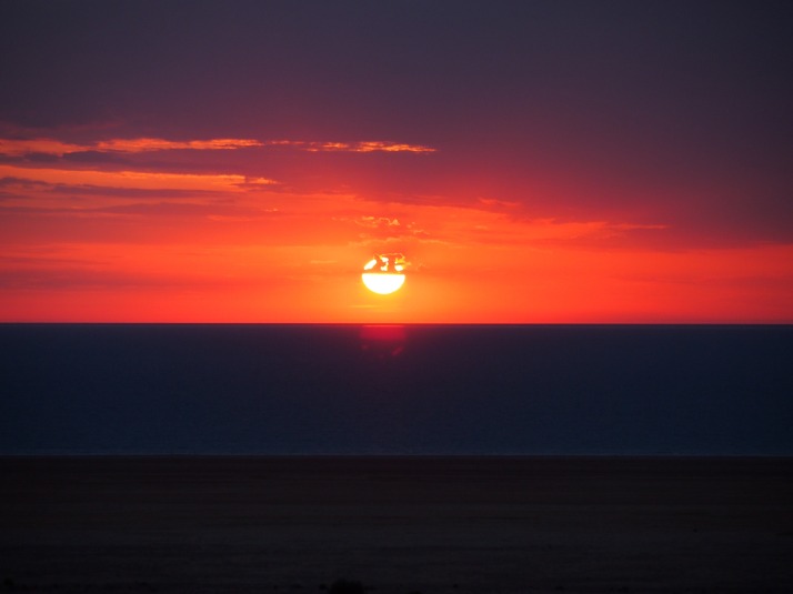 Sunrise over the Aral Sea