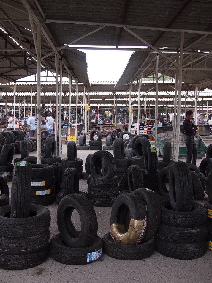 Tyres at Margilon Bazaar