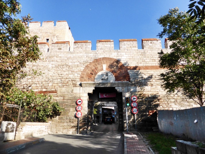 Gate in land walls