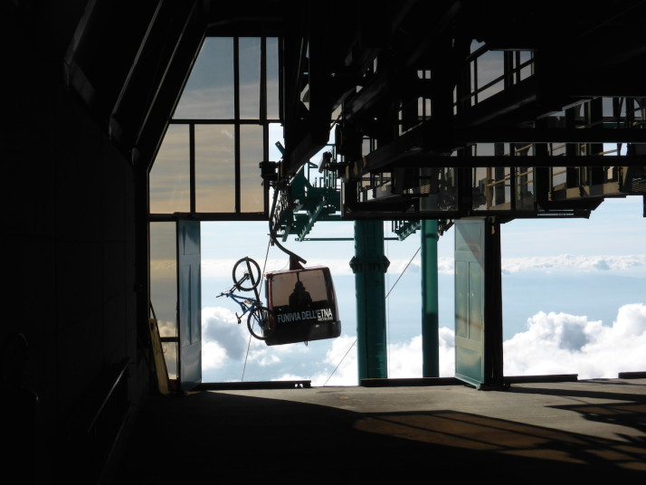 Cable-car at Montagnola, Mt Etna, Sicily