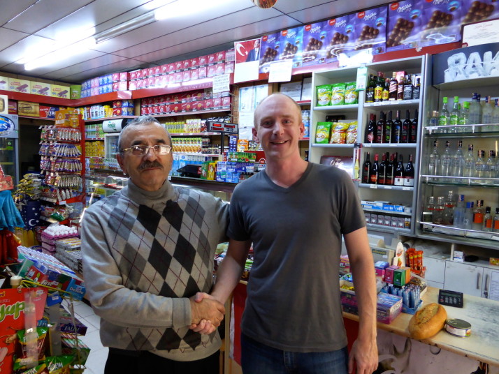 Friendly shopkeeper in Kadikoy, Istanbul, Turkey