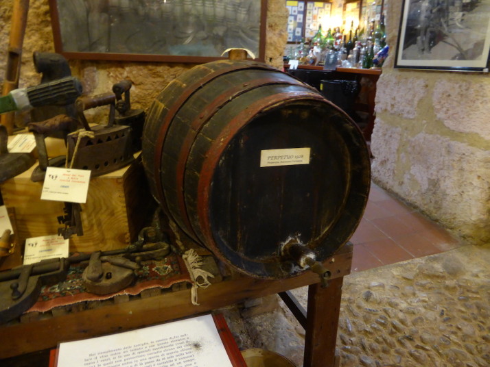 Barrel of Perpetuo, 1928, Enoteca Silicia - Wine Museum, Palermo, Sicily