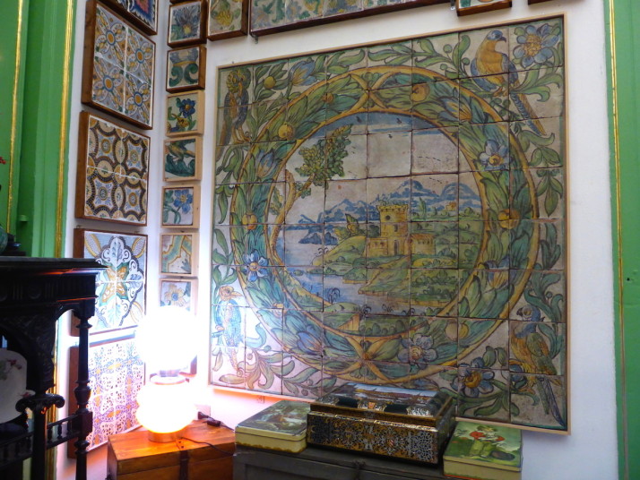 Dining room, Stanze al Genio tile museum, Palermo, Sicily