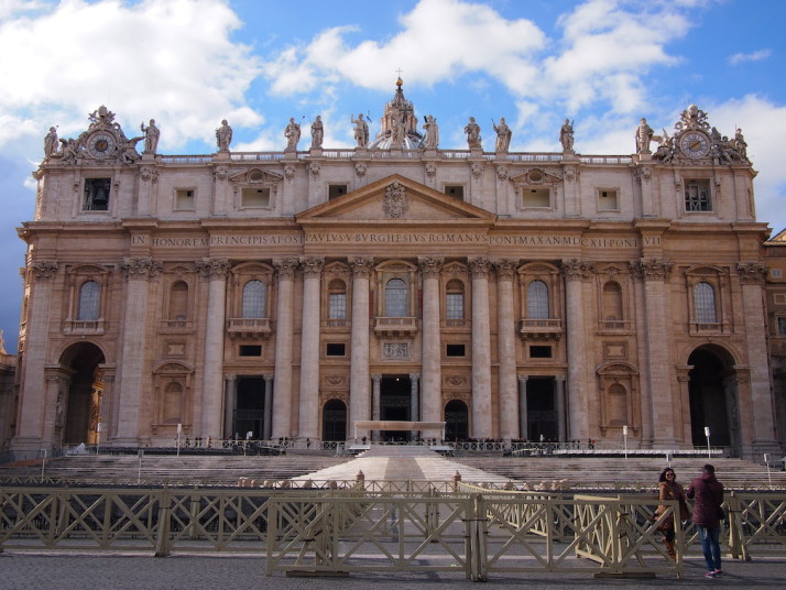 Maderno's façade of St. Peter's Basilica, Vatican City