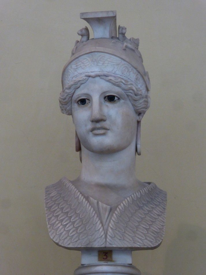 Colossal head of Athena, Museo Chiaramonti, Vatican Museums, Italy