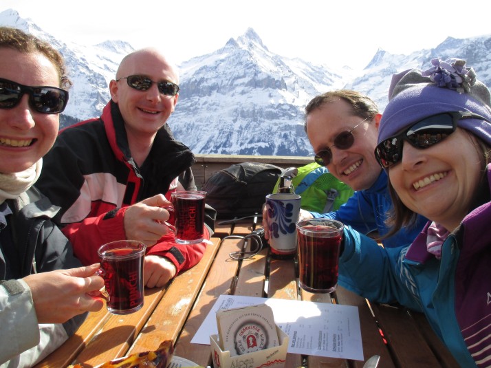 Gluhwein at Bussalp