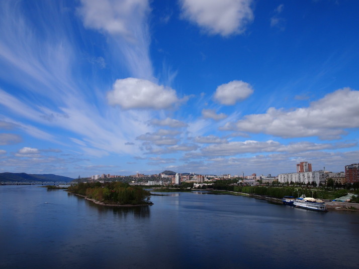 River Yenisey in Krasnoyarsk