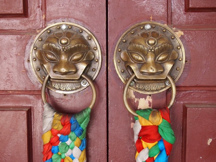 Monastery door handles