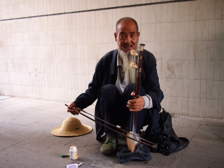 Busker in Yinchuan