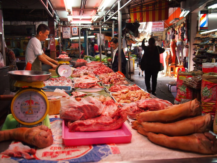 Butcher's stall