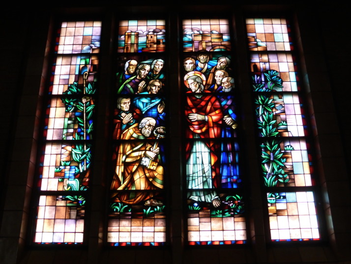 Stained glass, Basilique Nationale du Sacré-Cœur à Koekelberg, Brussels