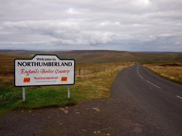 Scenery entering Northumberland on C2C