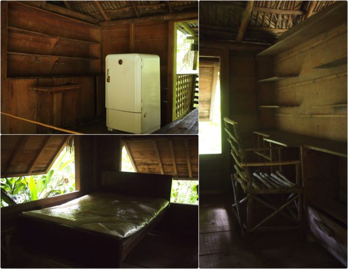 Collage of the inside of Casa Fidel