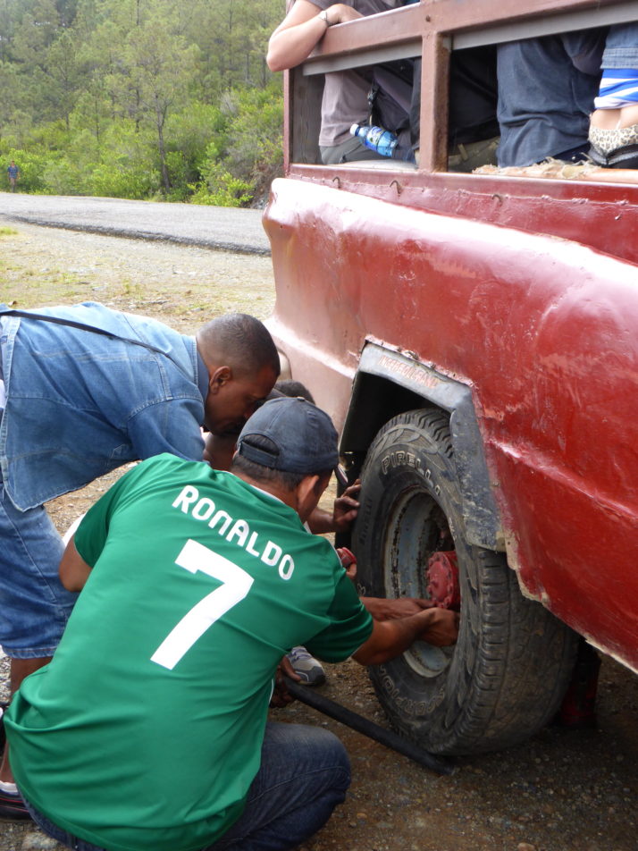 Changing the wheel