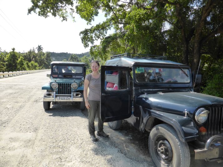Jeep transport to Humboldt National Park