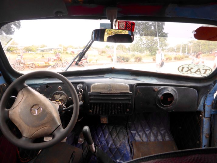 Inside our colectivo taxi